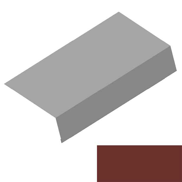 Okapový plech RS250S-135 SP 35 TEX 2R17A cihlově hnědá