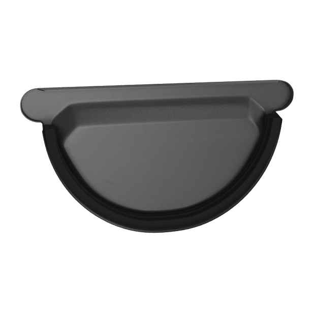Čelo žlabu s těsněním DEKRAIN ROBUST 250 RAL 9005 černá