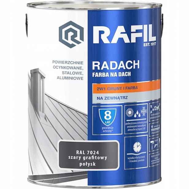 Radach 5L grafitově šedý Ral 7024 lesk Rafil