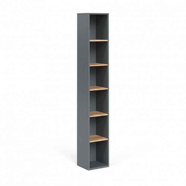 Vicco VYSOKÁ SKŘÍŇKA Viktor Antracit/zlatý dub 30 x 188.6 cm