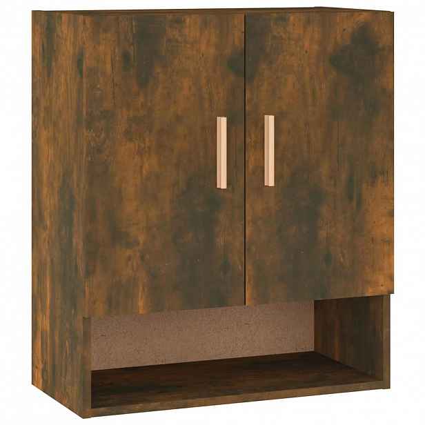 vidaXL Nástěnná skříňka kouřový dub 60 x 31 x 70 cm kompozitní dřevo