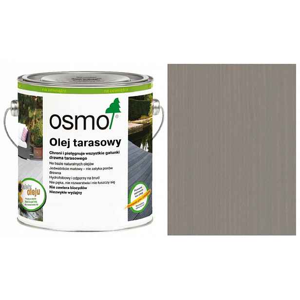 Olej na terasy a dřevo, zahradní nábytek Osmo Šedý 019 0,75L
