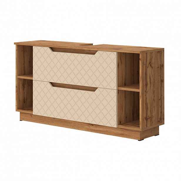Vicco DOLNÍ SKŘÍŇKA POD DŘEZ Lotta Kašmír 119.2 x 62.5 cm se 2 zásuvkami