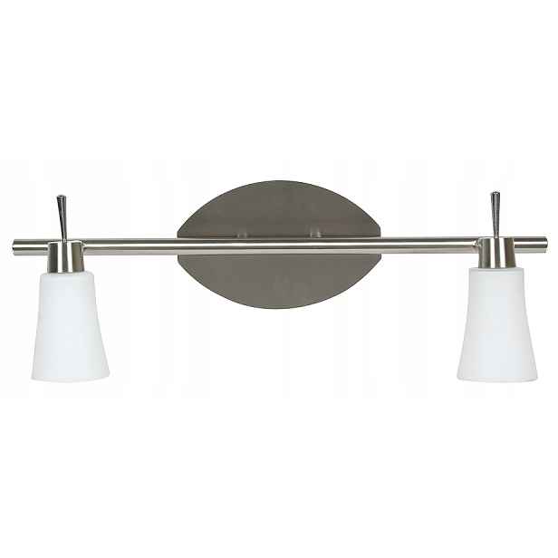 Candellux Kroton nástěnná lampa nikl mat bílá 2xG9