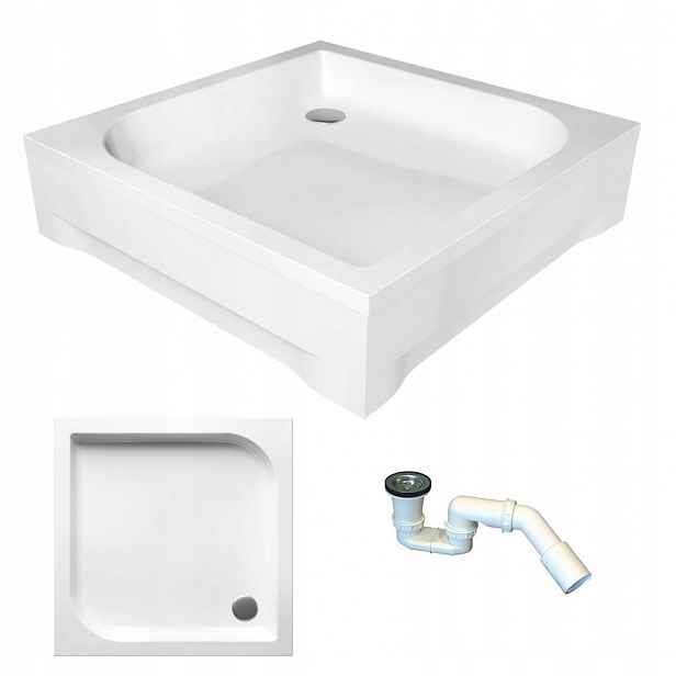 Čtvercová sprchová vanička pod skříň Tenor 90x90 pouzdro