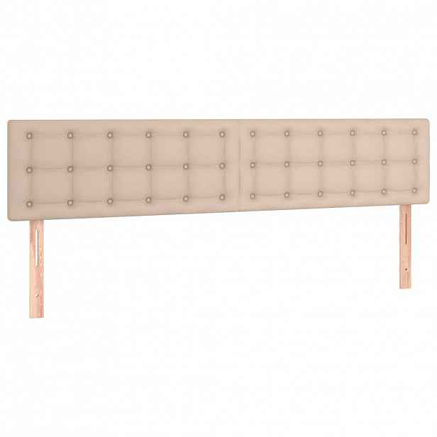 vidaXL Čela postele Cappuccino 160x5x78/88 cm umělá kůže