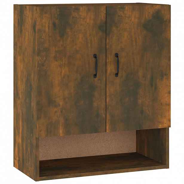 vidaXL Nástěnná skříňka kouřový dub 60 x 31 x 70 cm kompozitní dřevo