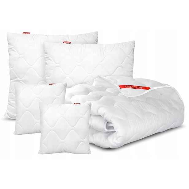 Celoroční Přikrývka 155x220 Medicline 4 Polštáře 70x80 a 40x40 Prošívané
