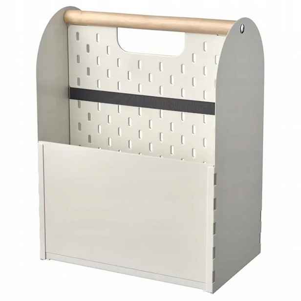Ikea Vattenkar organizér na psací stůl 33x21x43 cm bílý, skadis