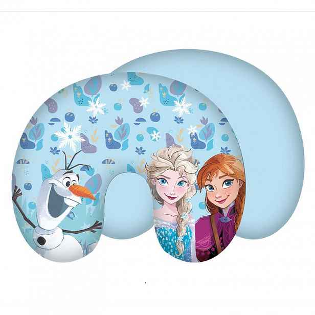 JERRY FABRICS Cestovní polštářek Frozen Sisters blue