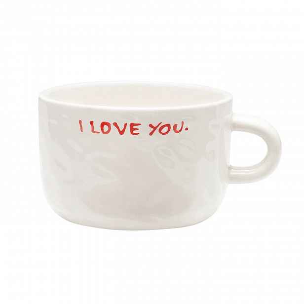 Keramický hrnek na cappuccino I Love You Bílý One size anna nina