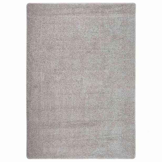 vidaXL Koberec s dlouhým vlasem světle šedý 160 x 230 cm protiskluzový