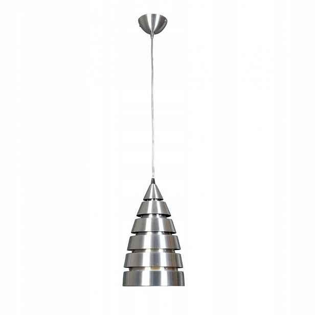 Závěsná lampa Lido Stříbrná Minimalista 1xE27 Sklo Saténová Italux