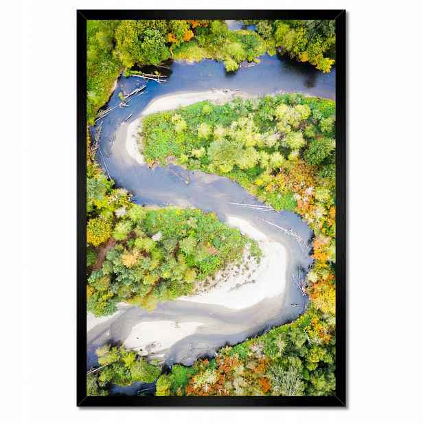 Plakáty v rámu 40x60 Křivá řeka Les Podzim