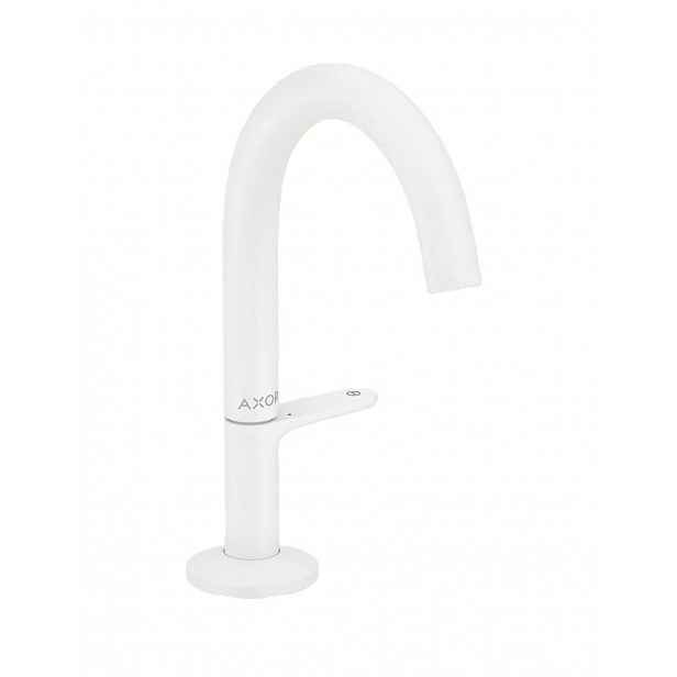 Axor One - Umyvadlová baterie s výpustí Push-Open, EcoSmart, CoolStart, matná bílá 48010700