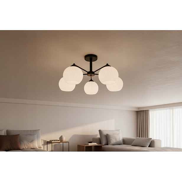 Euro-Lamp Stropní Svítidlo Uno 5 Černá Bílá stínidlo 5X60W Výrobce