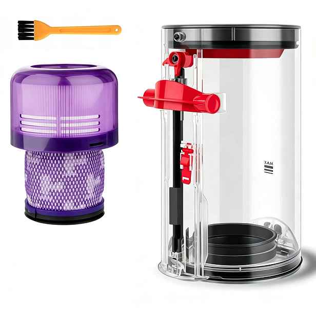 Nádoba Na Prach Pro Dyson V11 V15, S Náhradními Díly Pro Filtr