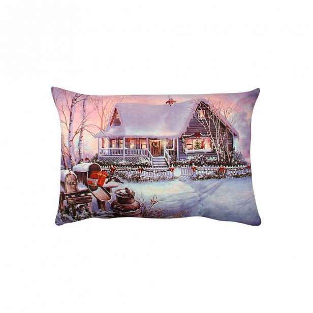 Polštář Violet Christmas, 33 x 48 cm