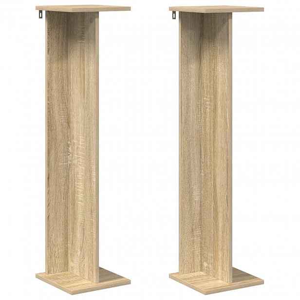 vidaXL Stojan na rostliny 2 ks Dub sonoma 25 x 25,5 x 100,5 cm