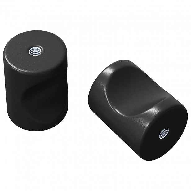 vidaXL Úchytka do skříňky 2 ks Černá 18 x 23 mm Železo