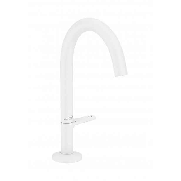 Axor One - Umyvadlová baterie s výpustí Push-Open, EcoSmart, CoolStart, matná bílá 48020700