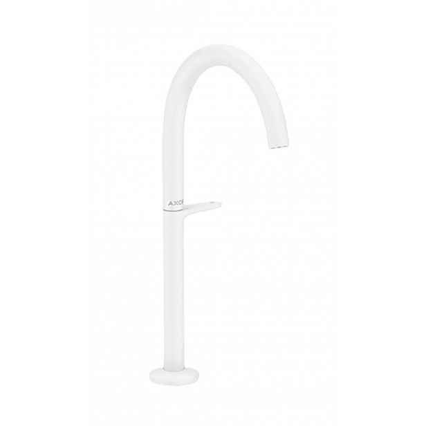 Axor One - Umyvadlová baterie s výpustí Push-Open, EcoSmart, CoolStart, matná bílá 48030700