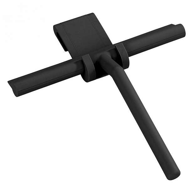 Černá silikonová koupelnová stěrka Wenko Squeegee Mola