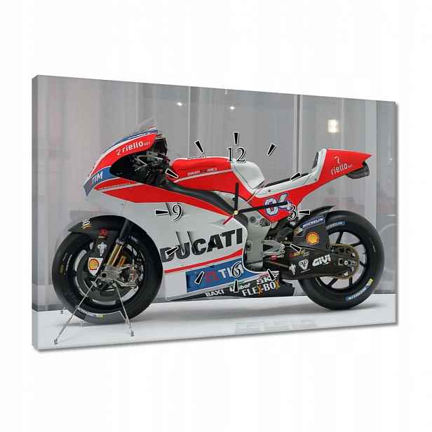 Hodiny 60x40 Motocykl Motor Ducati