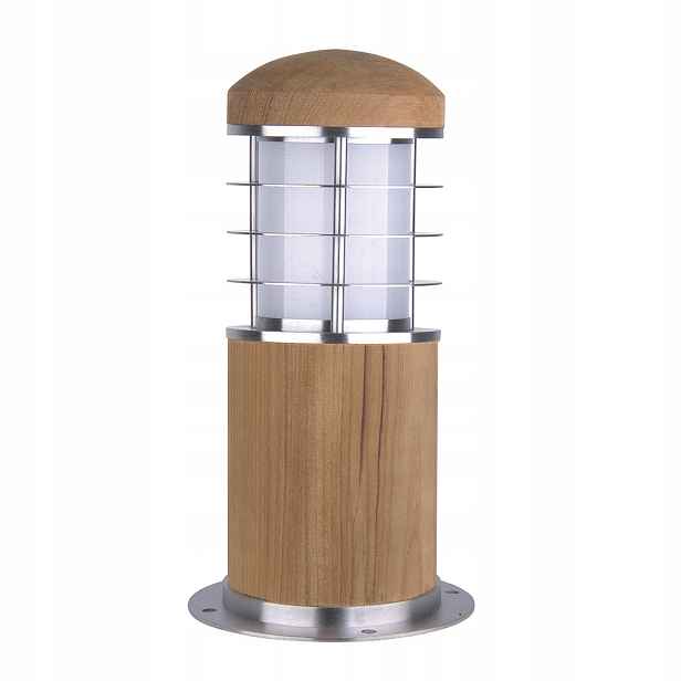 Stojací venkovní zahradní lampa s dřevěným sloupkem 24 cm IP55 Garden Zone