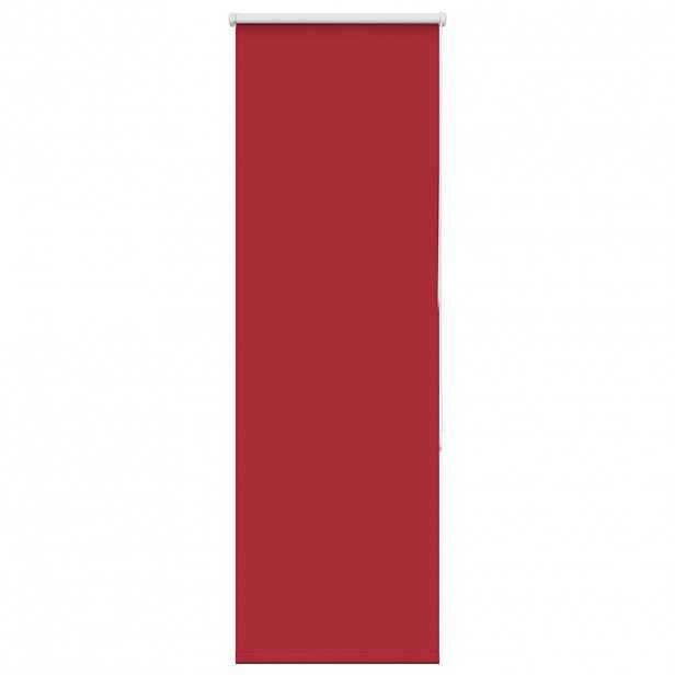 vidaXL Roleta zatemňovací červená šířka látky 45,7 cm polyester