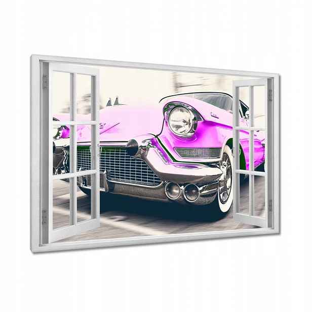 Obrazy 120x80 Růžový Cadillac