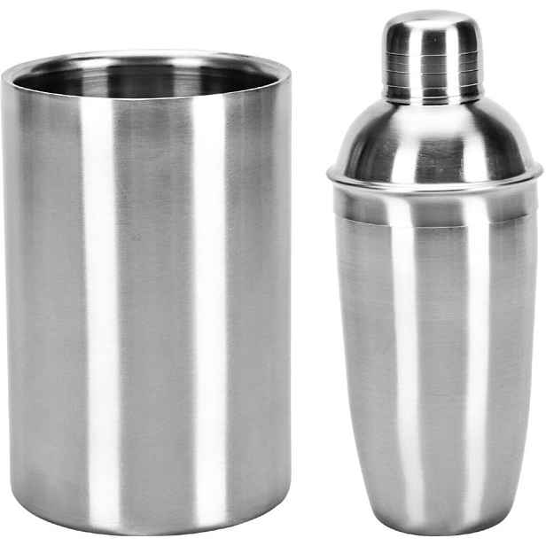 EXCELLENT HOUSEWARE Barmanská sada nerez shaker + chladič na lahve KO-A12441330