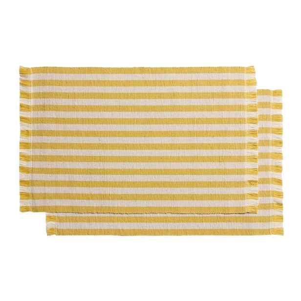 Látková/z juty prostírání v sadě 2 ks 35x50 cm Daltan – Kave Home