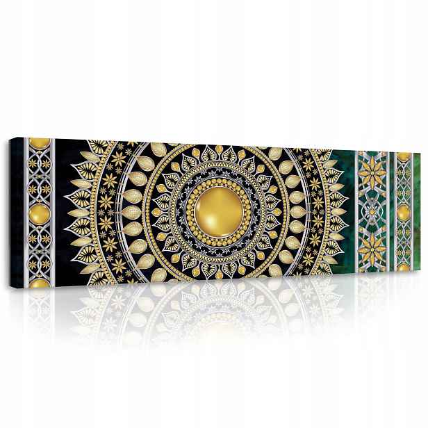 Obraz Mandala Do Obývacího Pokoje Ložnice Velký XXL Na Plátně Stěna 145x45