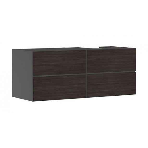 Skříňka pod umyvadlo pod desku Hansgrohe Xevolos E 137x55,5x55 cm břidlicová matná šedá mat 54241730