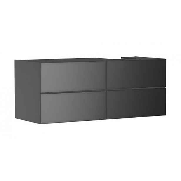 Skříňka pod umyvadlo pod desku Hansgrohe Xevolos E 137x55,5x55 cm břidlicová matná šedá mat 54241770