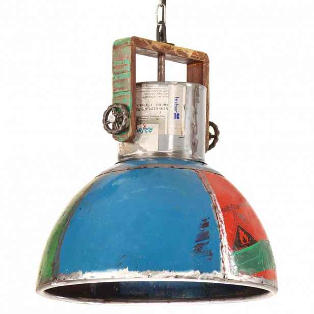 vidaXL Industriální závěsná lampa 25 W vícebarevná kulatá 40 cm E27