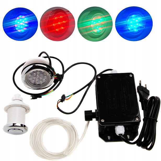 Led Podvodní Lampa Sada s napájecím zdrojem pro zahradní vířivku Bali Spa