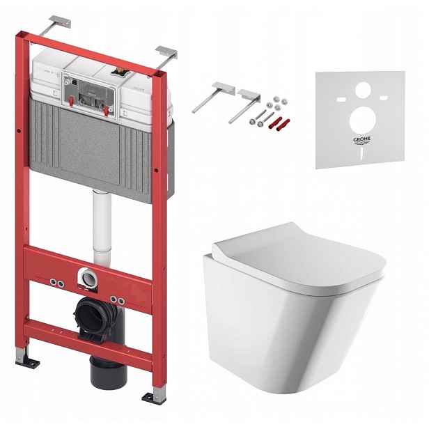 Podomítkový Wc set Tece Base s mísou na Wc Omnires Rimless