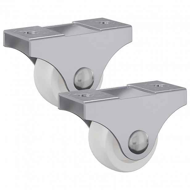 vidaXL Kolečko 2 ks Bílá 42 x 11,5 x 29 mm Železo