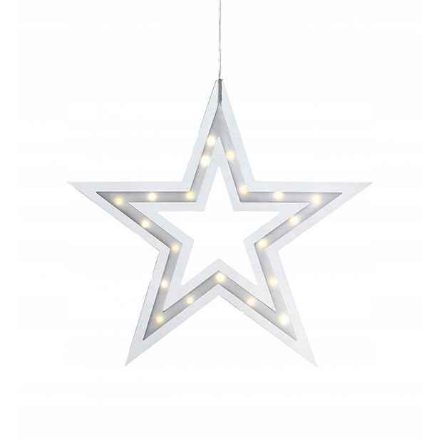 Závěsná Led ozdoba Kville Hvězda 40 cm bílá Markslöjd