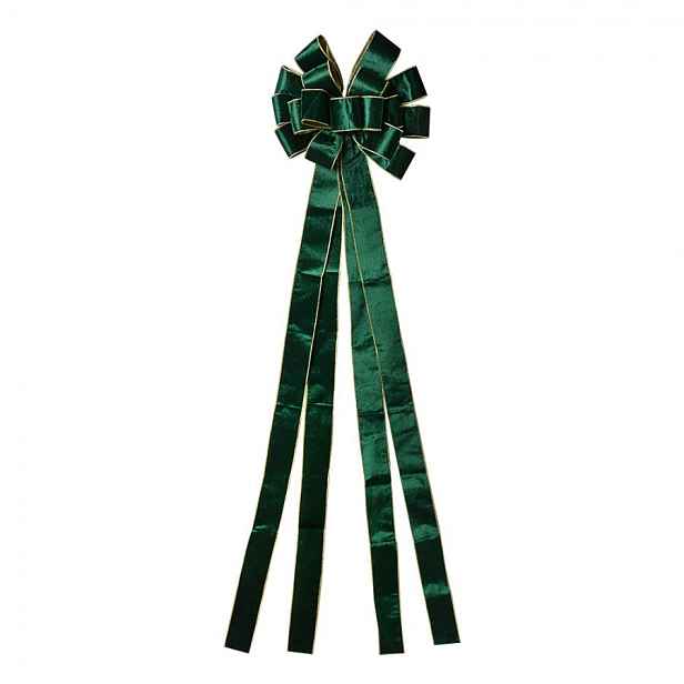Zelená dekorační mašle Bow - 33*135 cm Clayre & Eef