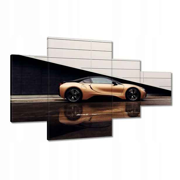 Obrazy 130x80 Zlaté Bmw Auto