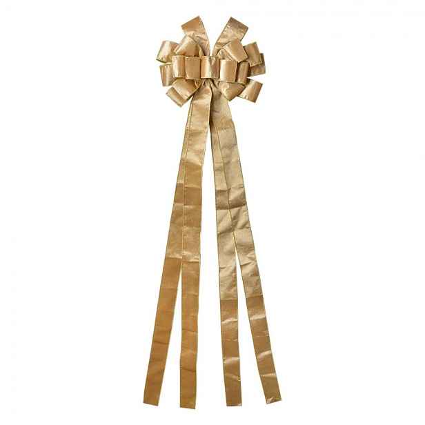 Zlatá dekorační mašle Bow - 33*135 cm Clayre & Eef