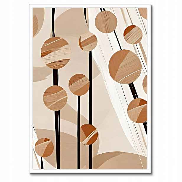 Plakáty v rámu 50x70 Béžové na sloupcích