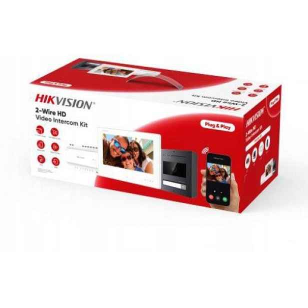 Sada videodomofonů Hikvision DS-KIS704EY/Aluminum