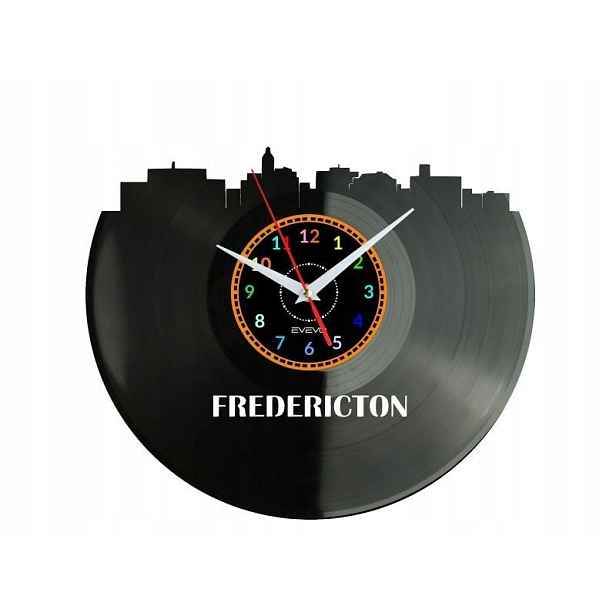 Fredericton Dekorativní Nástěnné Hodiny Moderní Vinylová Deska Na Pr