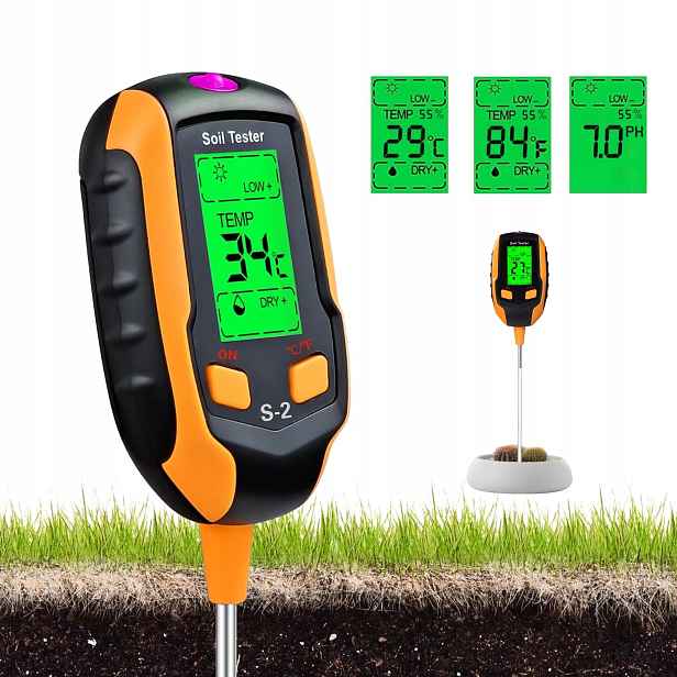 Měřič Vlhkosti Půdy Kalkometr Na Půdu 5V1 Tester Ph Půdy Metr