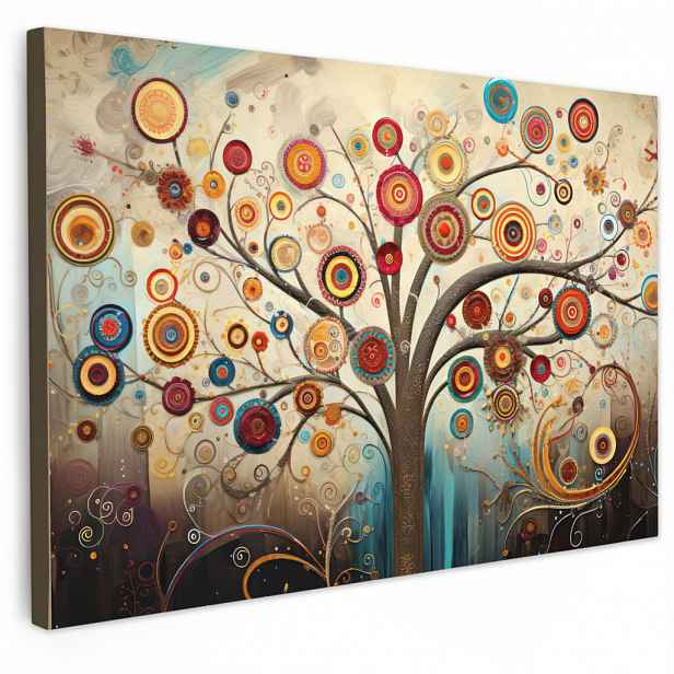 MuchoWow OBRAZ NA PLÁTNĚ Strom - Strom života - Barva 60x40 cm
