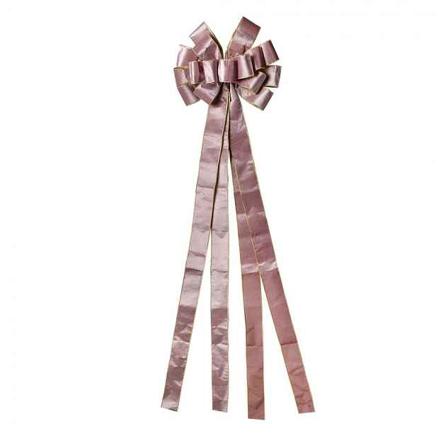 Růžová dekorační mašle Bow - 33*135 cm Clayre & Eef